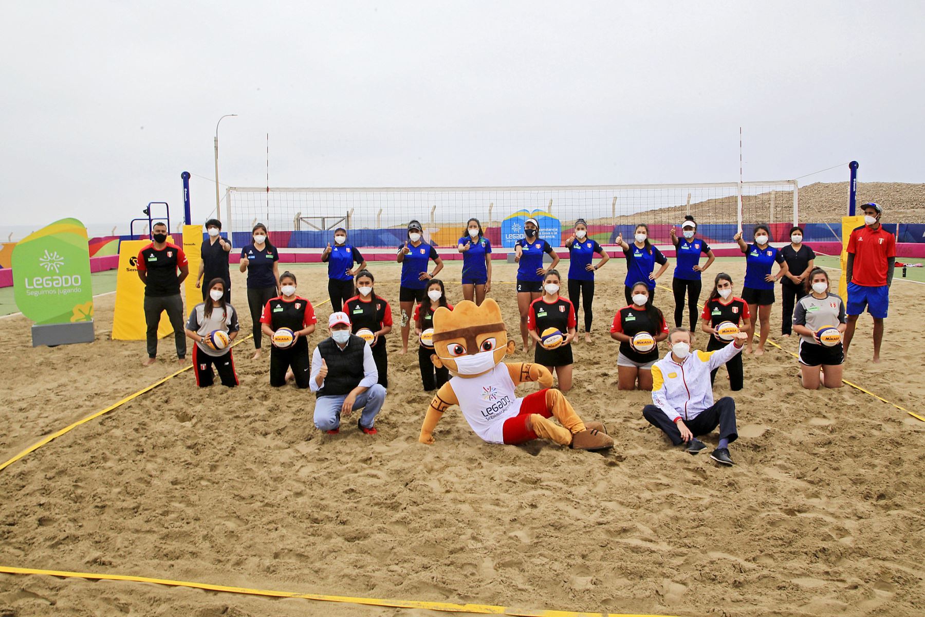 El voleibol playa se reactivó en el Complejo Panamericano de Costa Verde