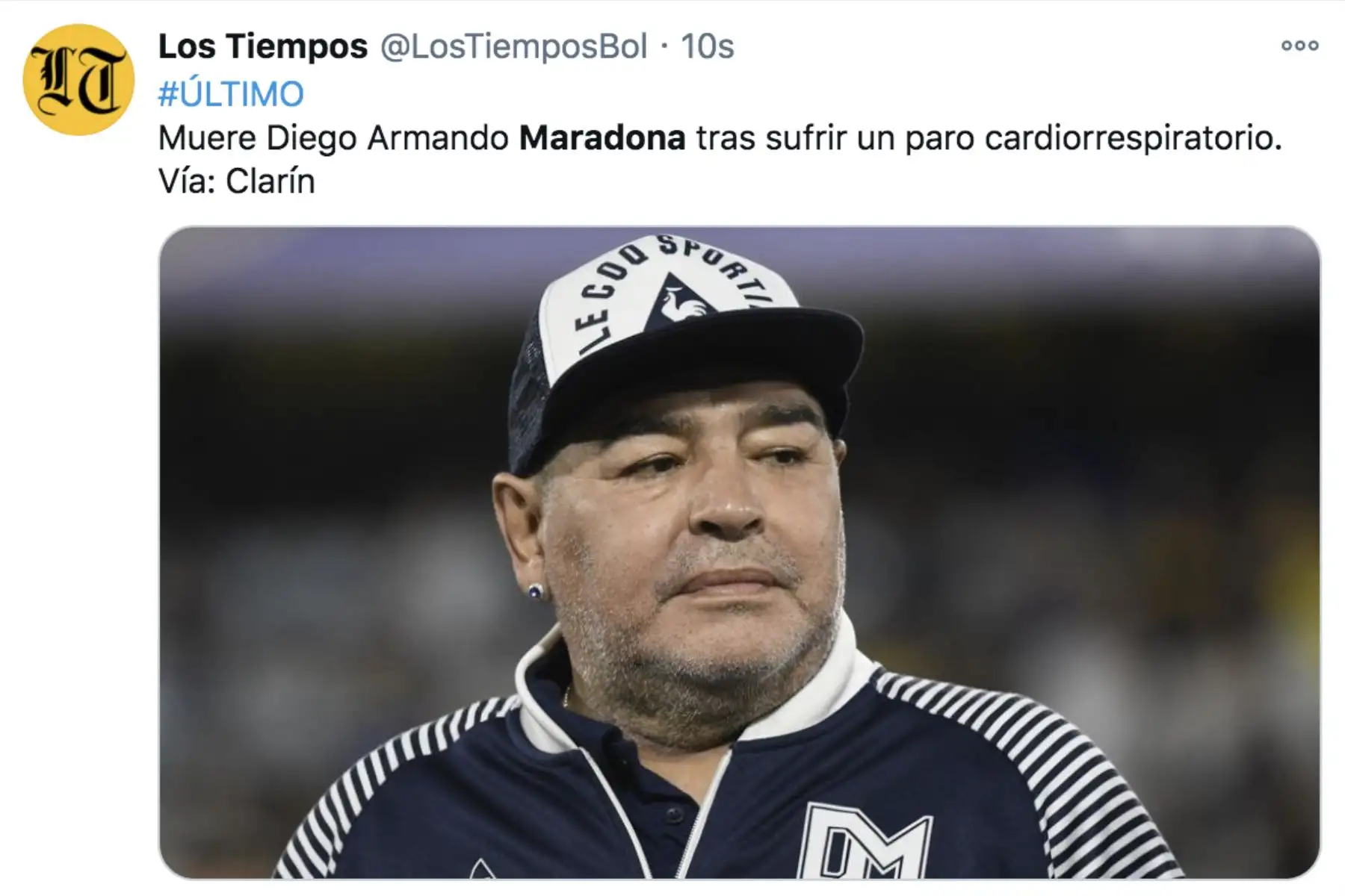 Así informa la prensa mundial la muerte de Diego Armando Maradona. Los Tiempos