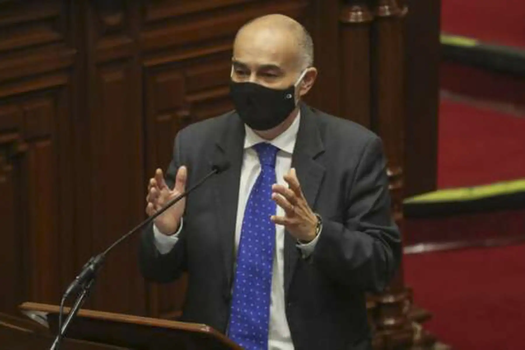 El ministro del Ambiente, Gabriel Quijandría, sustentó el presupuesto para su sector ante el pleno del Congreso. Foto: ANDINA/Difusión
