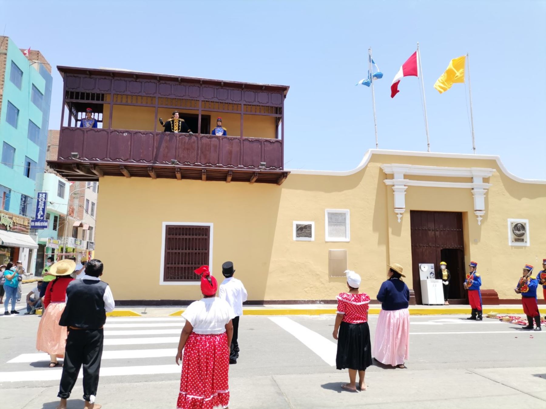 Con una ceremonia especial Huaura celebra hoy los 200 años de la proclamación de la Independencia por el libertador general José de San Martín.