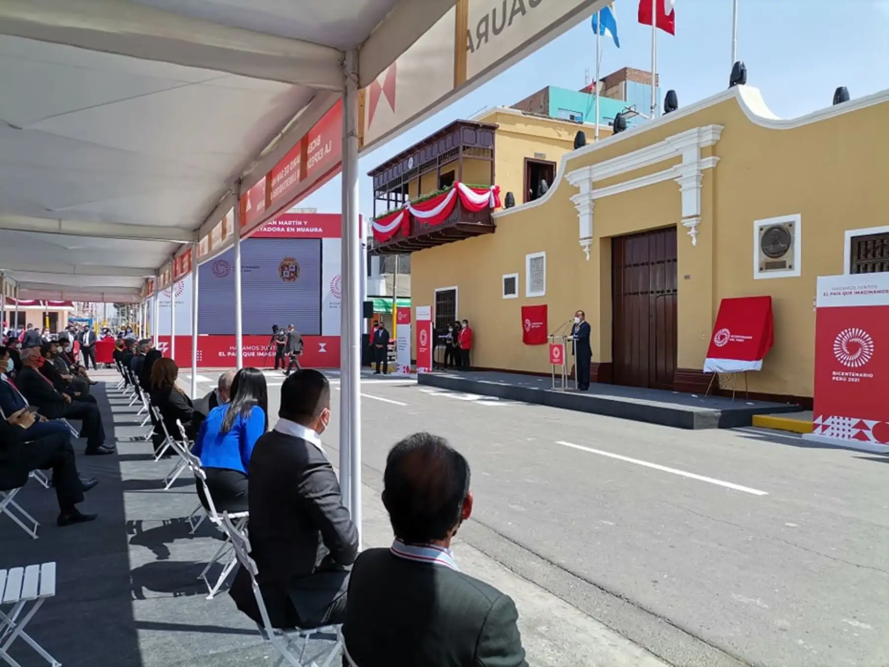 Con una ceremonia especial Huaura celebra hoy los 200 años de la proclamación de la Independencia por el libertador general José de San Martín.
