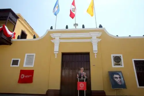 El presidente Francisco Sagasti, encabeza la ceremonia de conmemoración del Bicentenario de la Expedición Libertadora en Huaura, actividad que revalora uno de los hechos históricos más importantes en la gesta de nuestra independencia. Foto: ANDINA/Prensa Presidencia