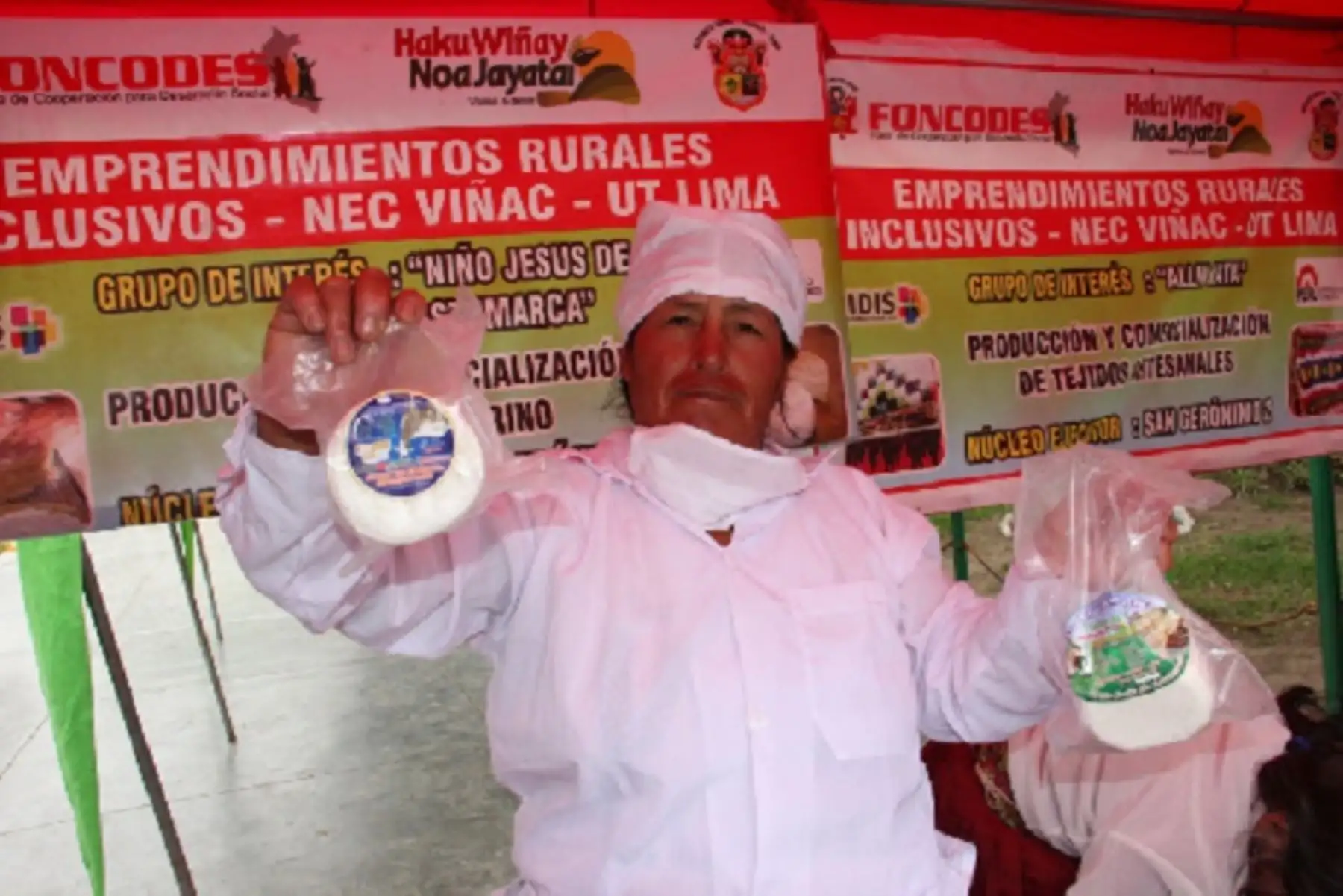 Desde el año 2017, el Foncodes con el proyecto Haku Wiñay trabaja con 400 familias usuarias del distrito de Viñac, mediante los Núcleos Ejecutores San Jerónimo 1 y San Jerónimo 2, en alianza con el Núcleo Ejecutor Central y la Municipalidad Distrital de Viñac.