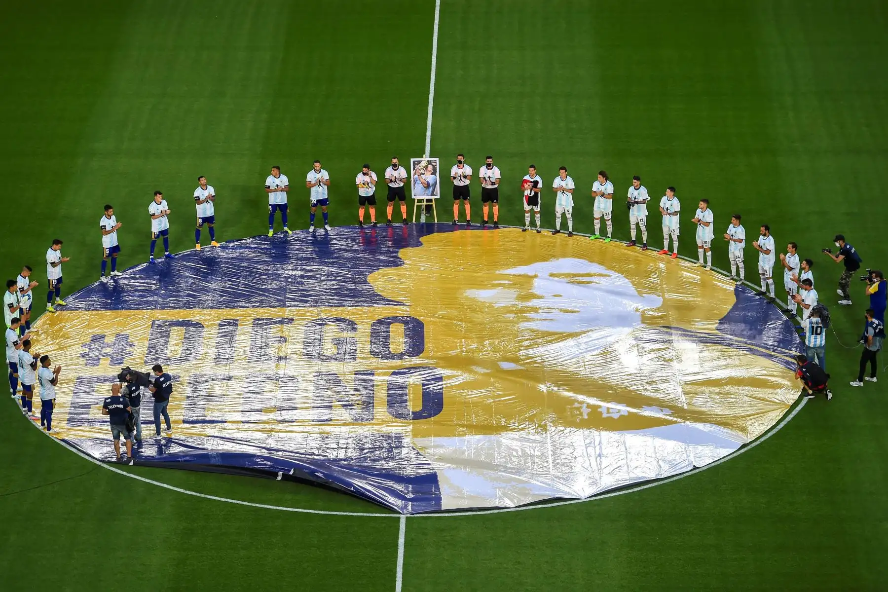 Jugadores de Boca y Newell