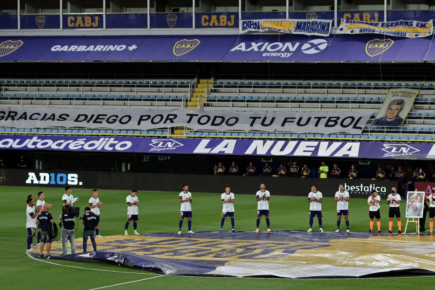 Jugadores de Boca y Newell