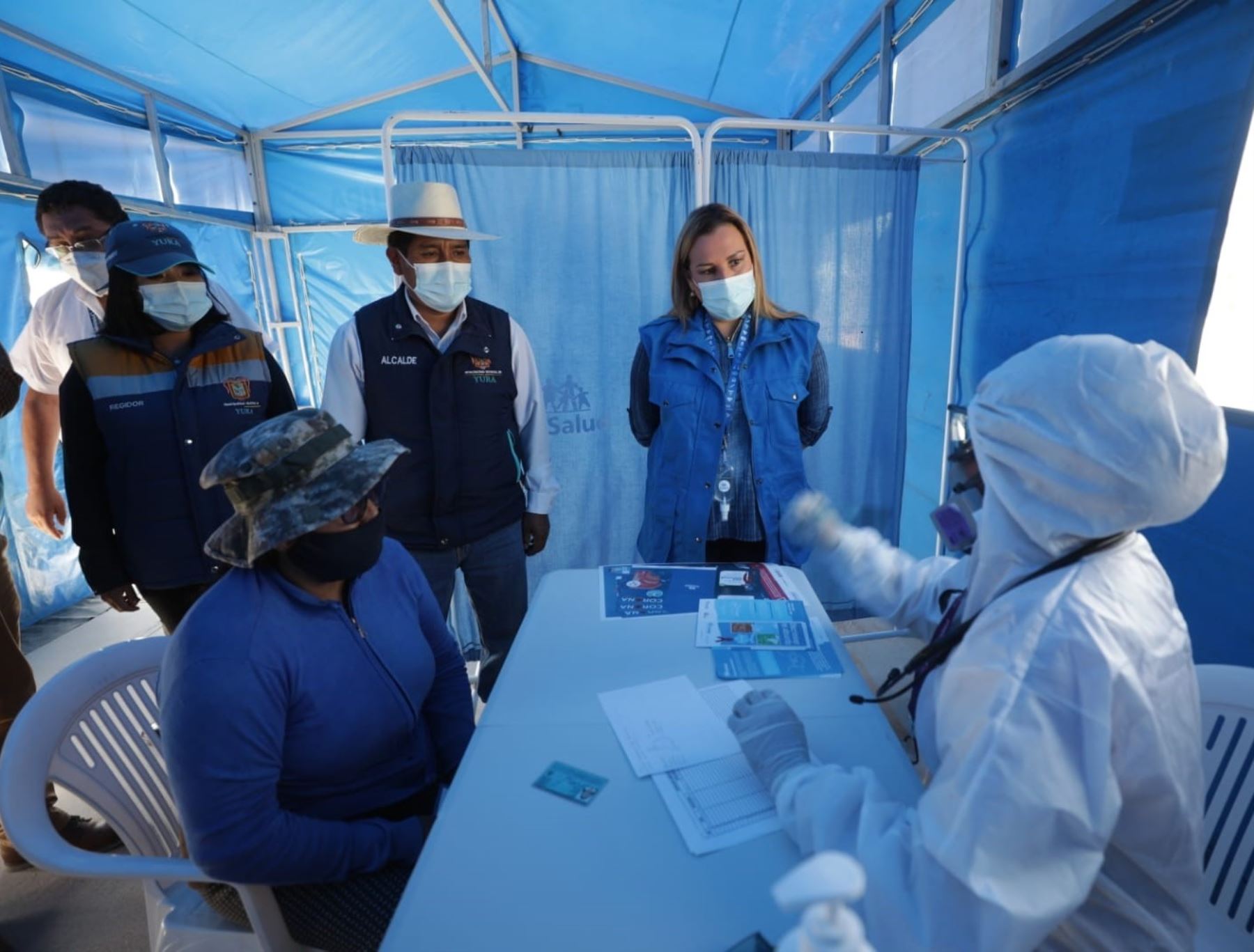 EsSalud inició en Arequipa una campaña de detección temprana del coronavirus (covid-19) con pruebas moleculares rápidas. ANDINA/Difusión