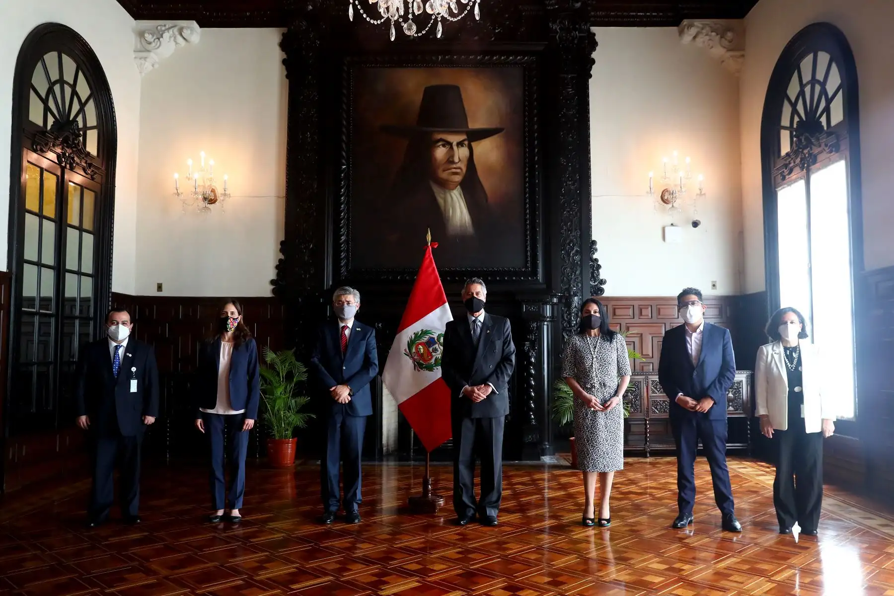 El presidente de la República, Francisco Sagasti sostuvo una reunión con delegación oficial de la Comisión Interamericana de DD. HH.
Foto: ANDINA/Prensa Presidencia