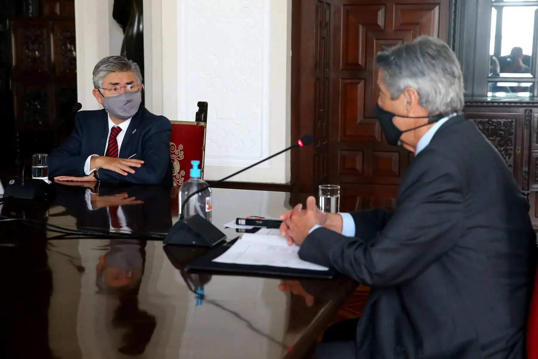 El presidente de la República, Francisco Sagasti sostuvo una reunión con delegación oficial de la Comisión Interamericana de DD. HH.
Foto: ANDINA/Prensa Presidencia
