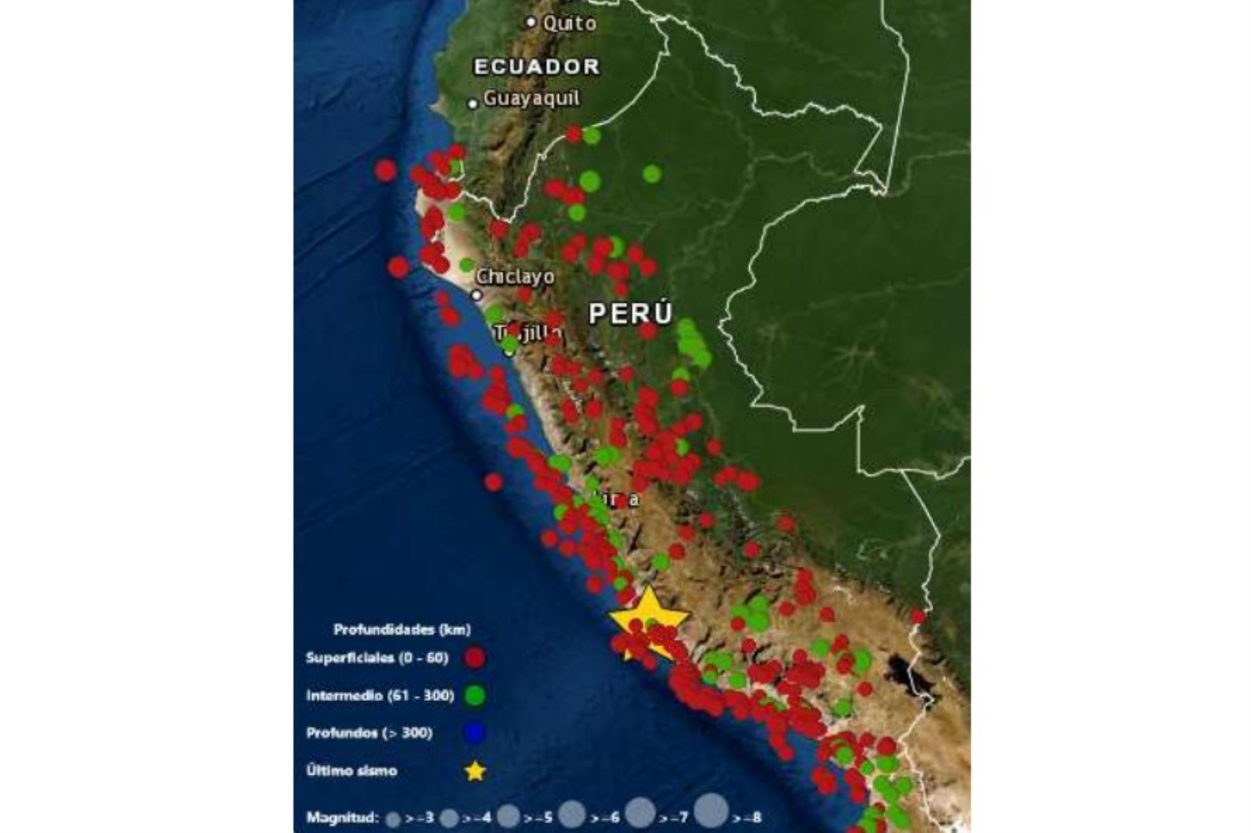 En lo que va del año, el IGP ha reportado 447 sismos, gracias a modernos equipos de registro. Foto:ANDINA/Difusión