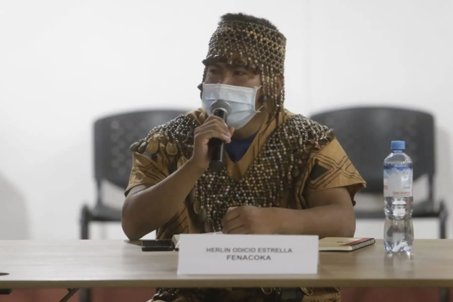 En la sede del Ministerio de Cultura se lleva a cabo una reunión multisectorial con autoridades de organizaciones indígenas de Ucayali, tales como Fenacoka, Feconau y Tribunal Indigena, a fin de dialogar sobre las necesidades de los pueblos indígenas en la región.
Foto: Mincul