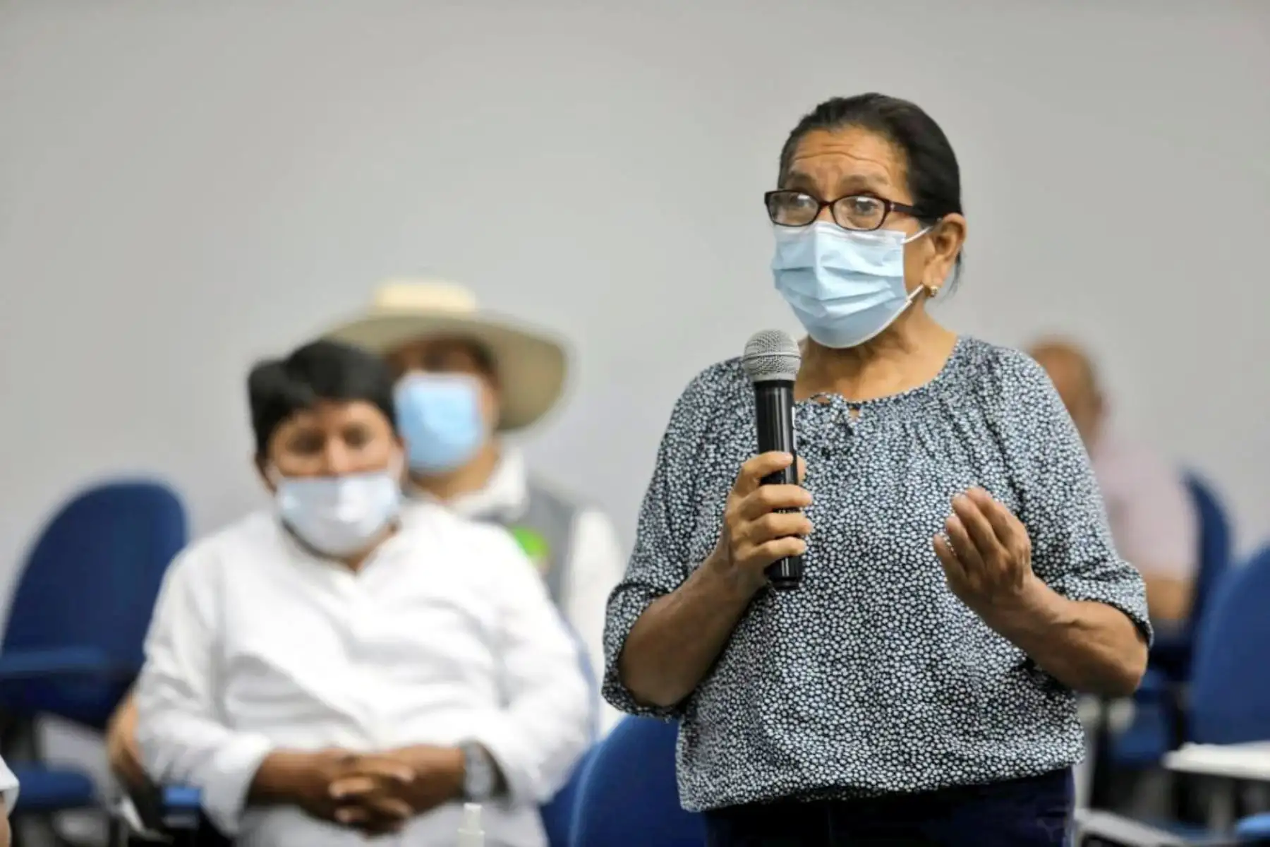 Representantes de las Juntas de Usuarios de los Sectores Hidráulicos de Riego del Perú, para evaluar las acciones que implementa el Ejecutivo ante el estrés hídrico en el norte del país.
Foto: Midagri