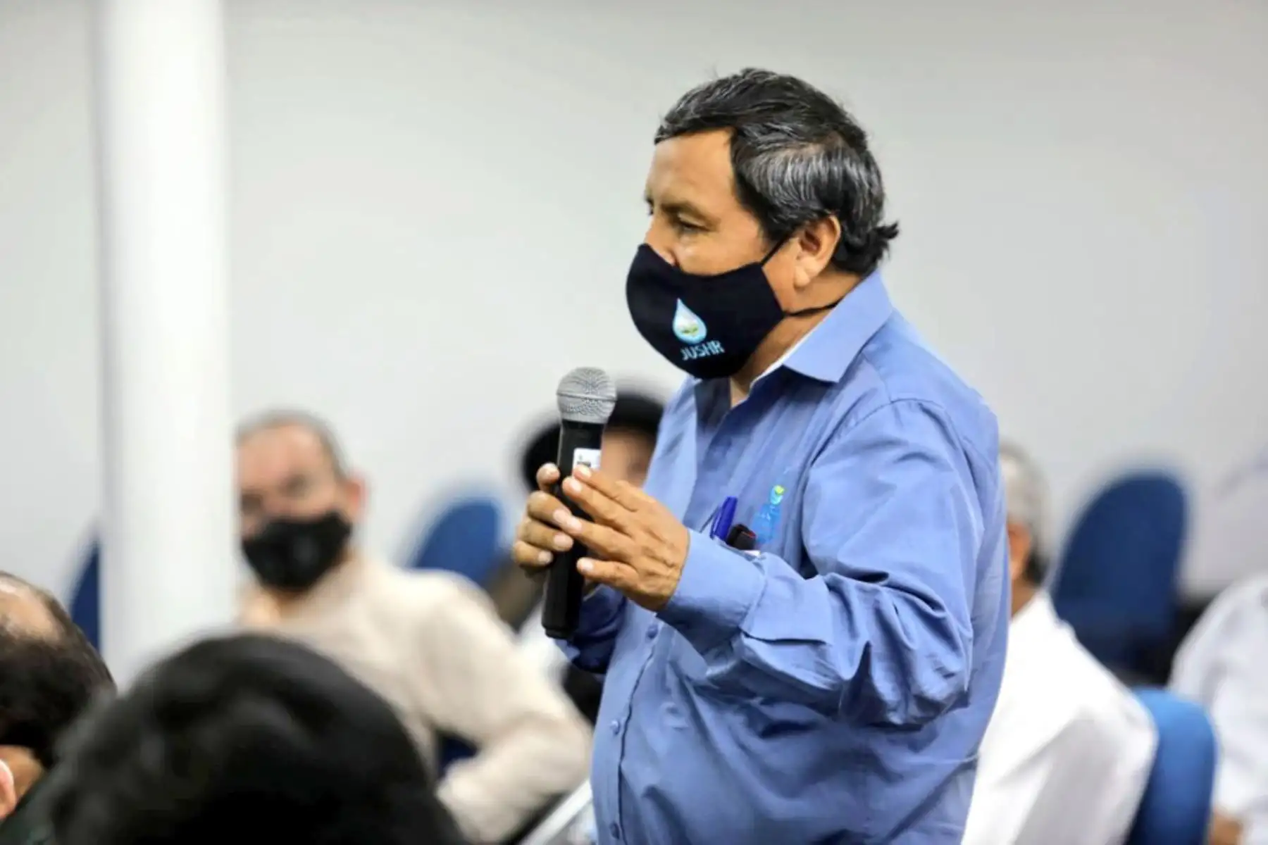 Representantes de las Juntas de Usuarios de los Sectores Hidráulicos de Riego del Perú, para evaluar las acciones que implementa el Ejecutivo ante el estrés hídrico en el norte del país.
Foto: Midagri