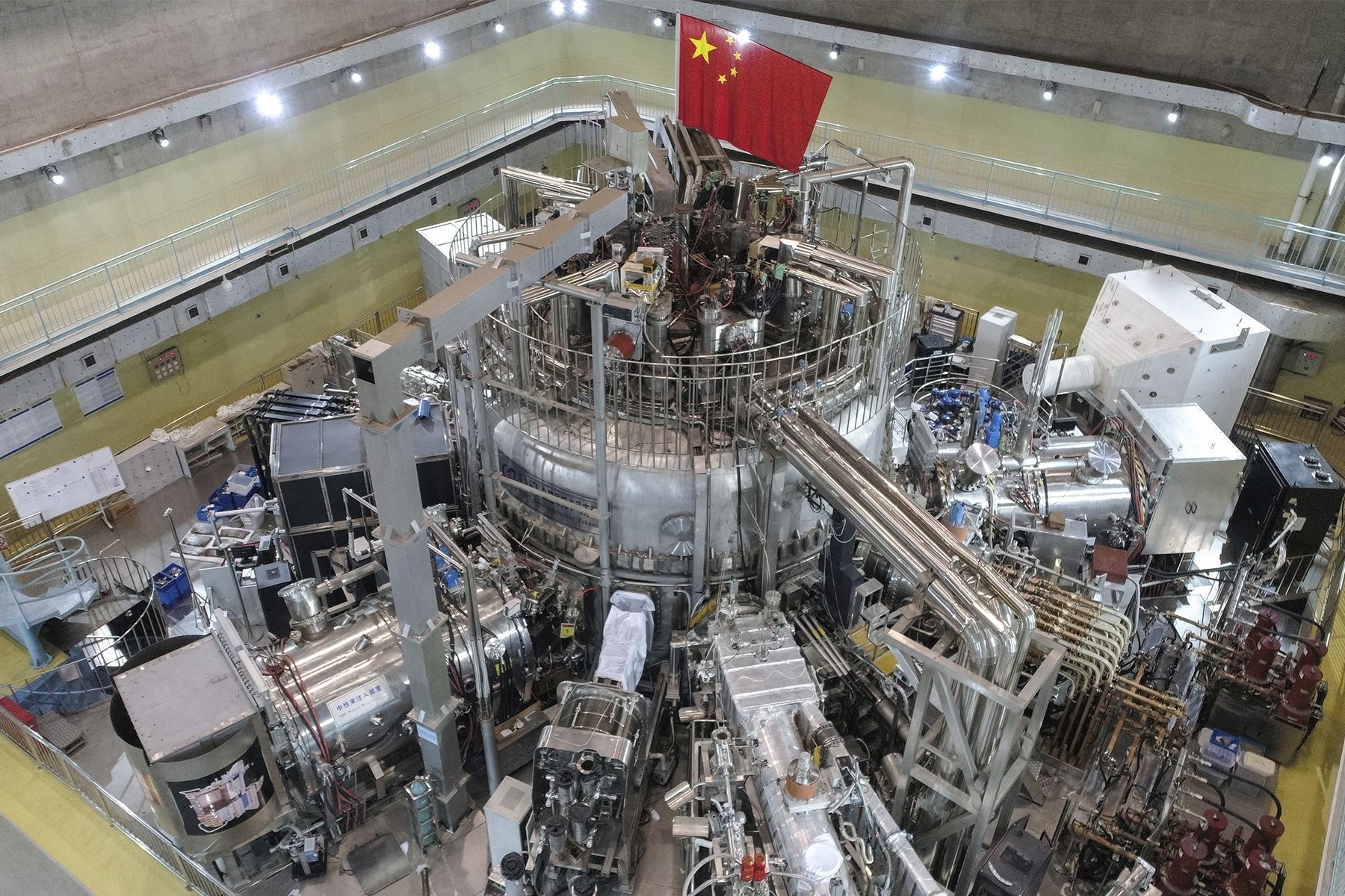 Reactor Tokamak HL-2M, llamado "Sol artificial", en China. Foto: AFP.
