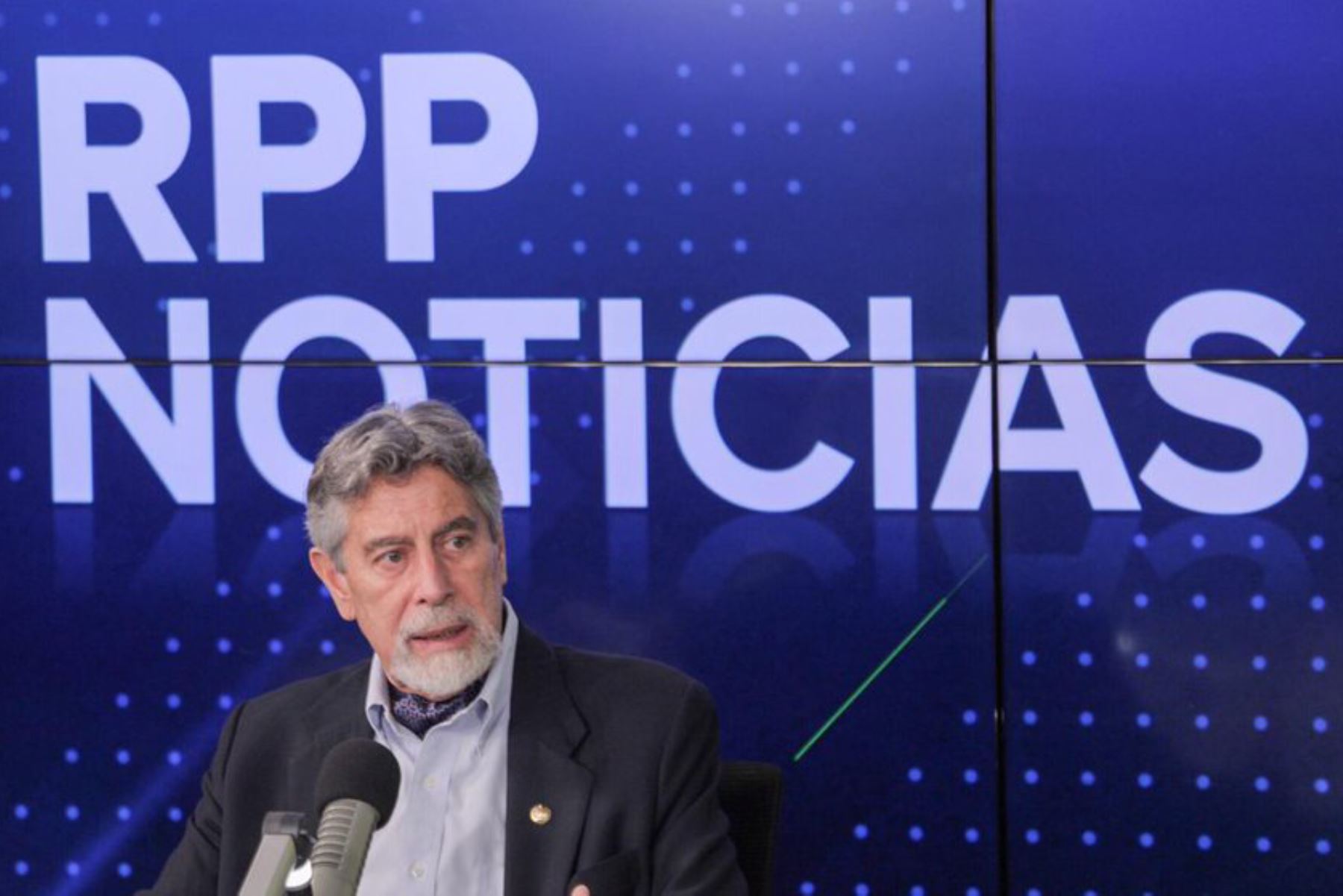 Presidente Francisco Sagasti en entrevista con RPP. Foto: ANDINA/Prensa Presidencia