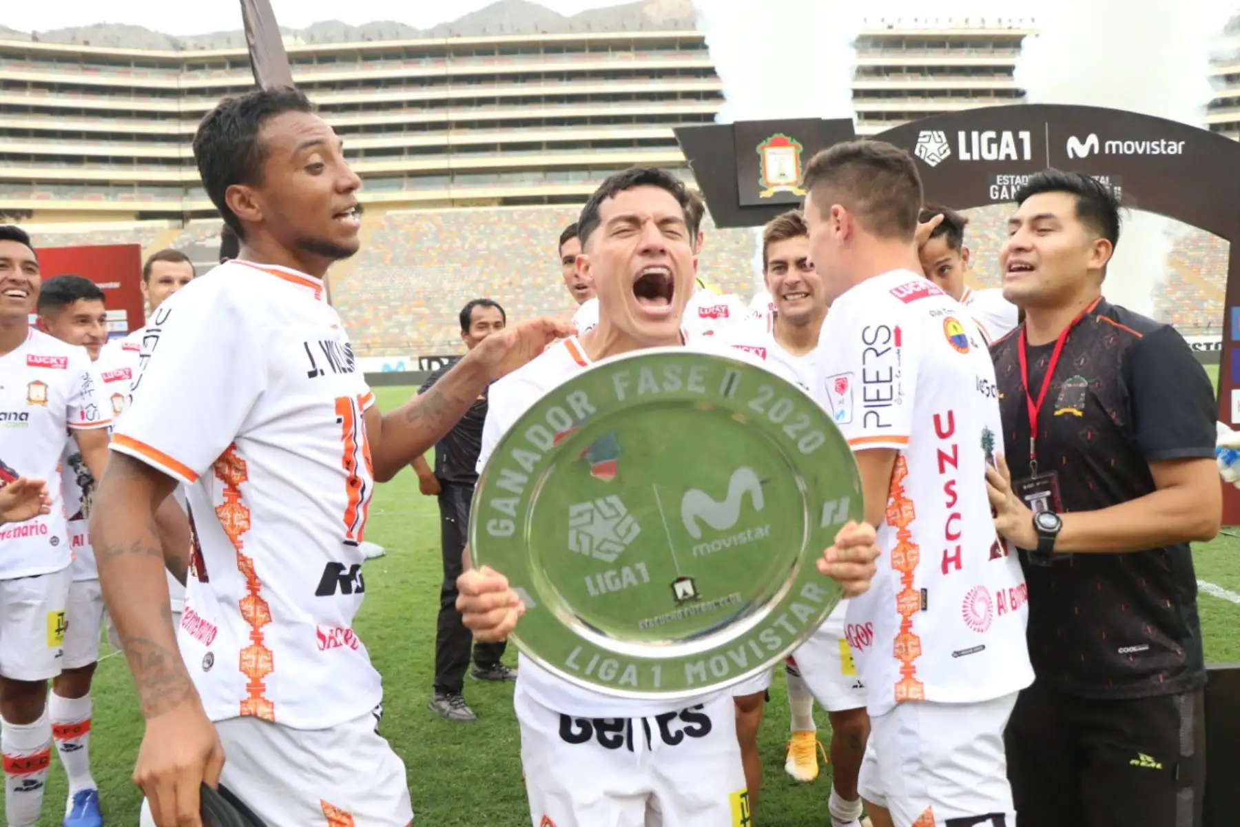 Ayacucho FC se convirtió en el ganador de la Fase 2 de la Liga 1 y jugará las semifinales del torneo luego que vender por penales 3-2  a Sporting Cristal, en el estadio Monumental de Ate. Fot:o: Liga 1 Movistar