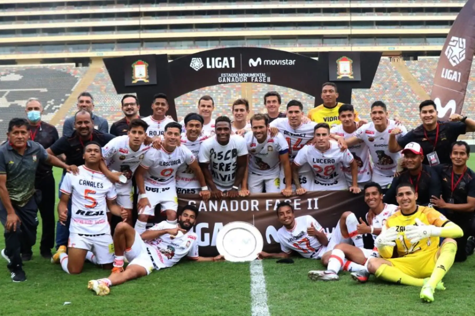 Ayacucho FC se convirtió en el ganador de la Fase 2 de la Liga 1 y jugará las semifinales del torneo luego que vender por penales 3-2  a Sporting Cristal, en el estadio Monumental de Ate. Fot:o: Liga 1 Movistar