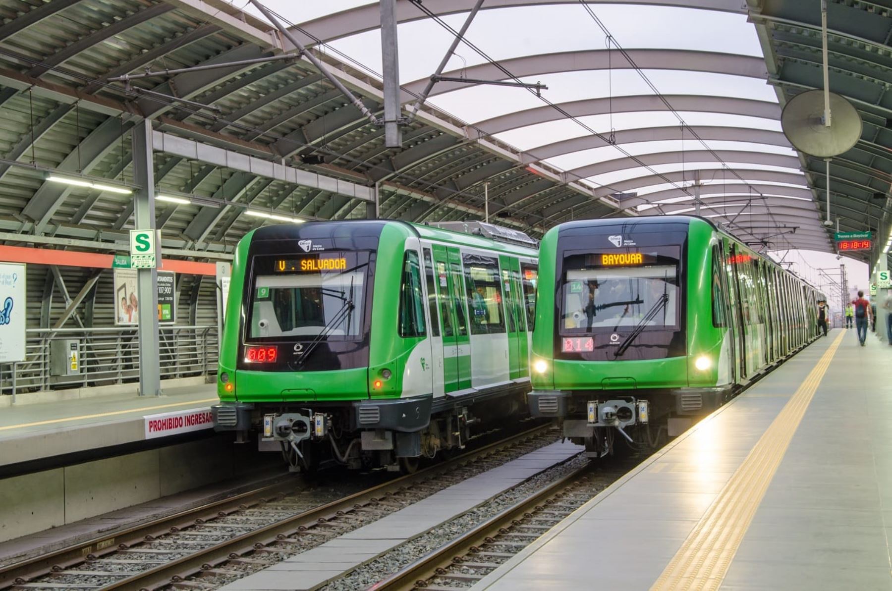 Mejoran la frecuencia de llegada de los trenes del Metro de Lima y Callao. Foto: ANDINA/Difusión.