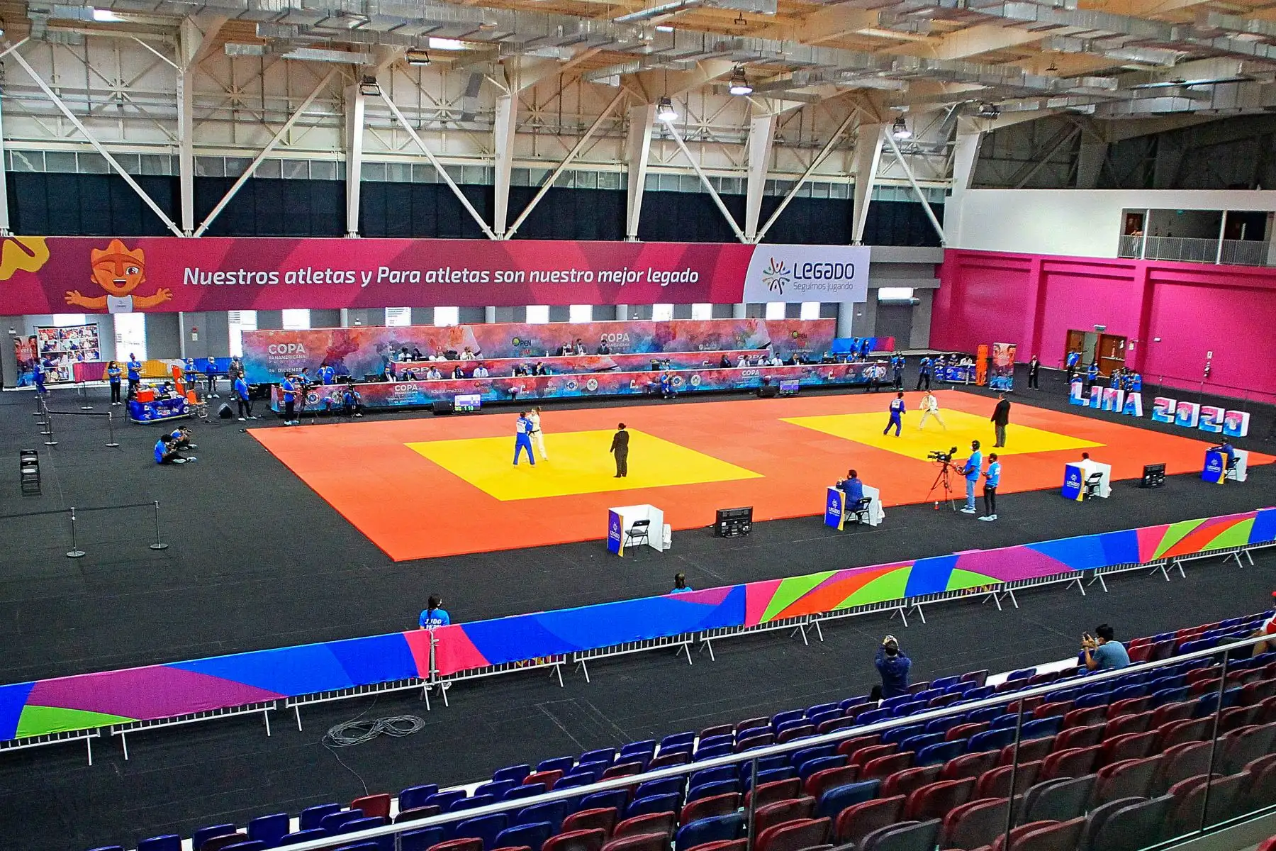 Un total de seis medallas obtuvo la selección nacional en el Open Panamericano de Judo 2020, que se llevó a cabo en el Polideportivo 3, administrado por el Proyecto Especial Legado Lima 2019.Dos preseas de oro y cuatro de bronce obtuvo el conjunto nacional en el primer día del certamen que se desarrolló en el recinto que fue remodelado para los Juegos Panamericanos y Parapanamericanos Lima 2019.   Foto : ANDINA