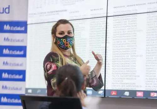 Presidenta de EsSalud, Fiorella Molinelli. Cortesía Essalud.