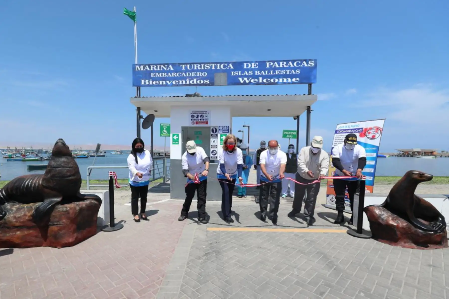 Ministro del Ambiente, Gabriel Quijandría, participa de la reactivación turística biosegura al interior de las áreas naturales protegidas, Islas Ballestas - Reserva Nacional Sistema de Islas, Islotes y Puntas Guaneras".
Foto: MINAM