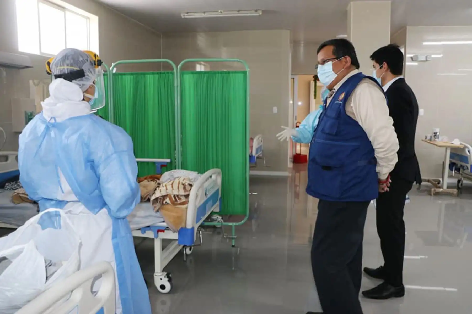 Mientras que los hospitales de Huaraz cuentan con disponibilidad de camas, en Chimbote empiezan a escasear ante el incremento de casos de covid-19. Foto: ANDINA/Difusión