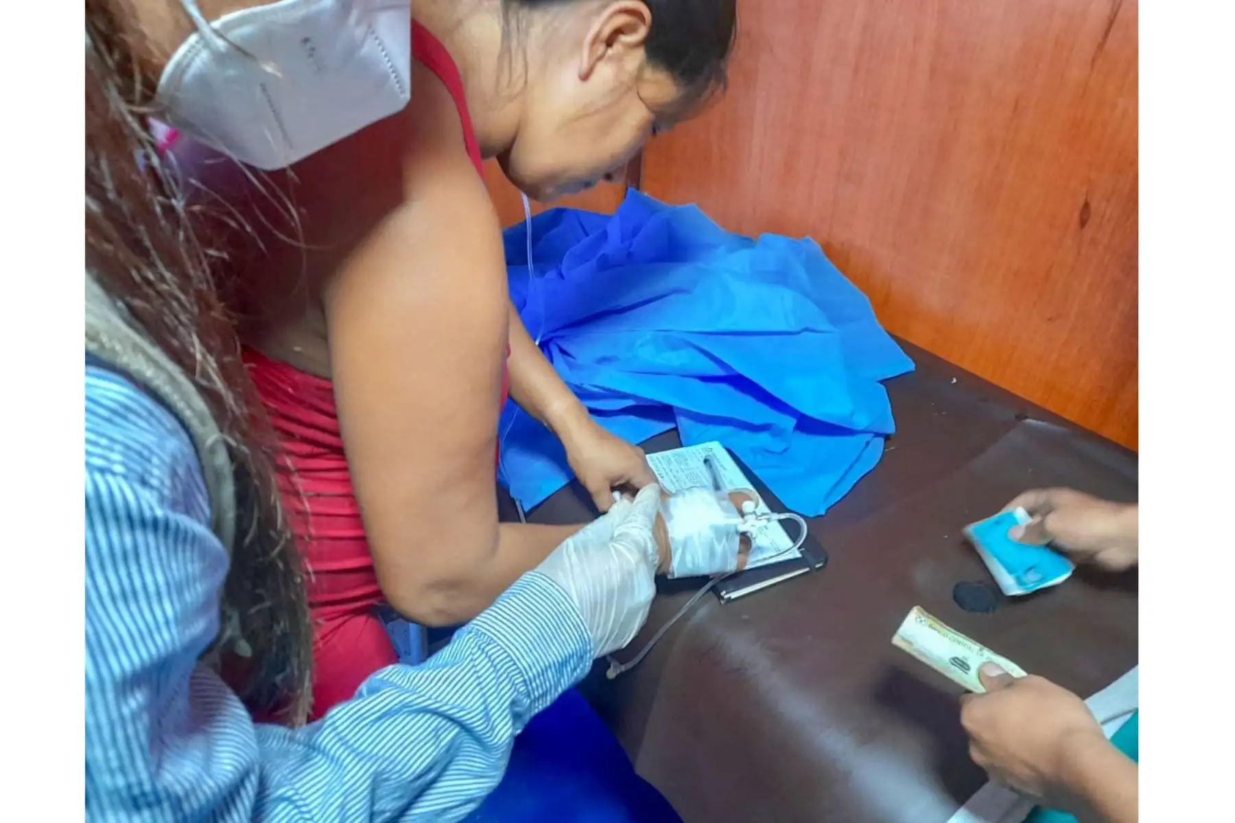Nació primer bebé a bordo de la PIAS buque Curaray en comunidad nativa shahuaya de Ucayali.
Foto: Midis