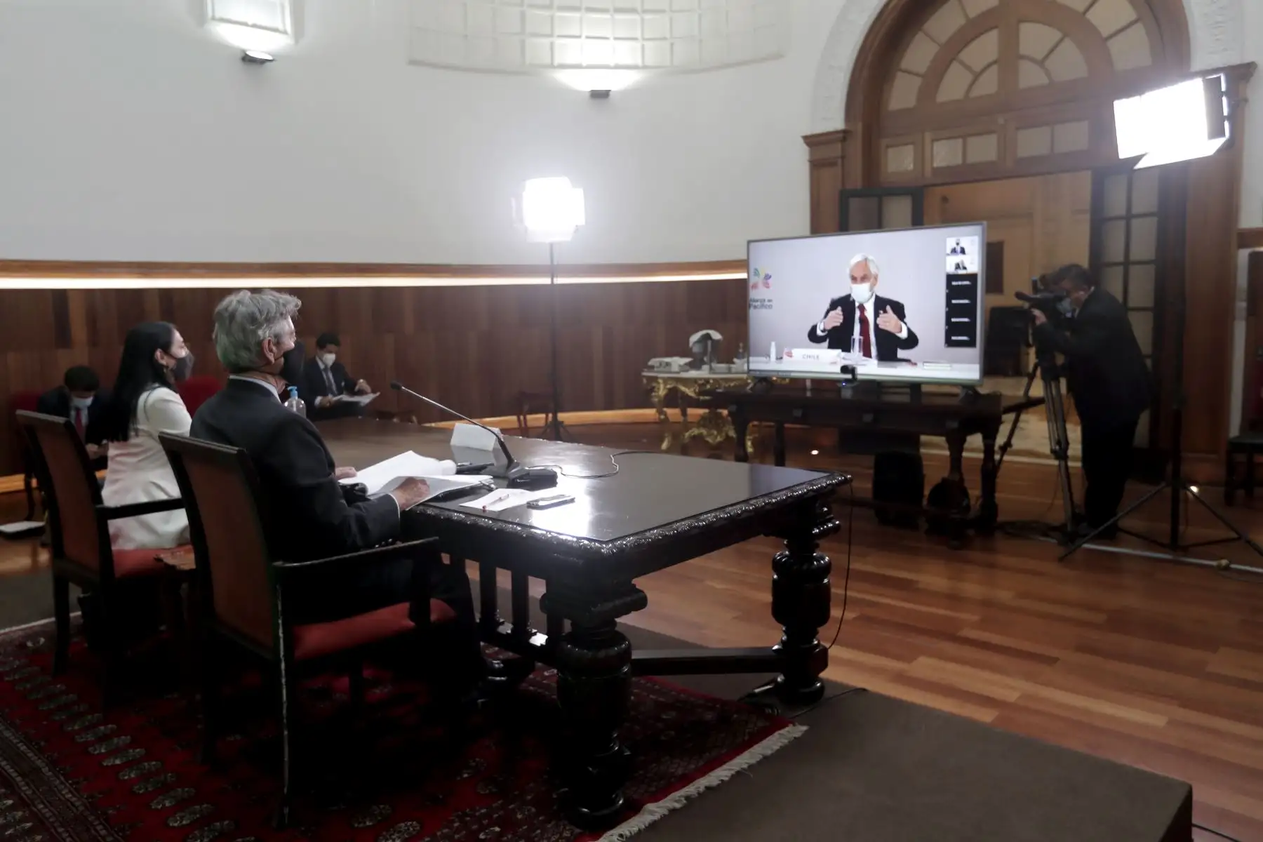 El Presidente Francisco Sagasti participó virtualmente de la XV Cumbre Alianza Del Pacífico junto a sus homólogos de Chile, Colombia y México donde se ratificó el compromiso de continuar fortaleciendo la cooperación regional en el contexto de la pandemia.
Foto: ANDINA/Presidencia Perú