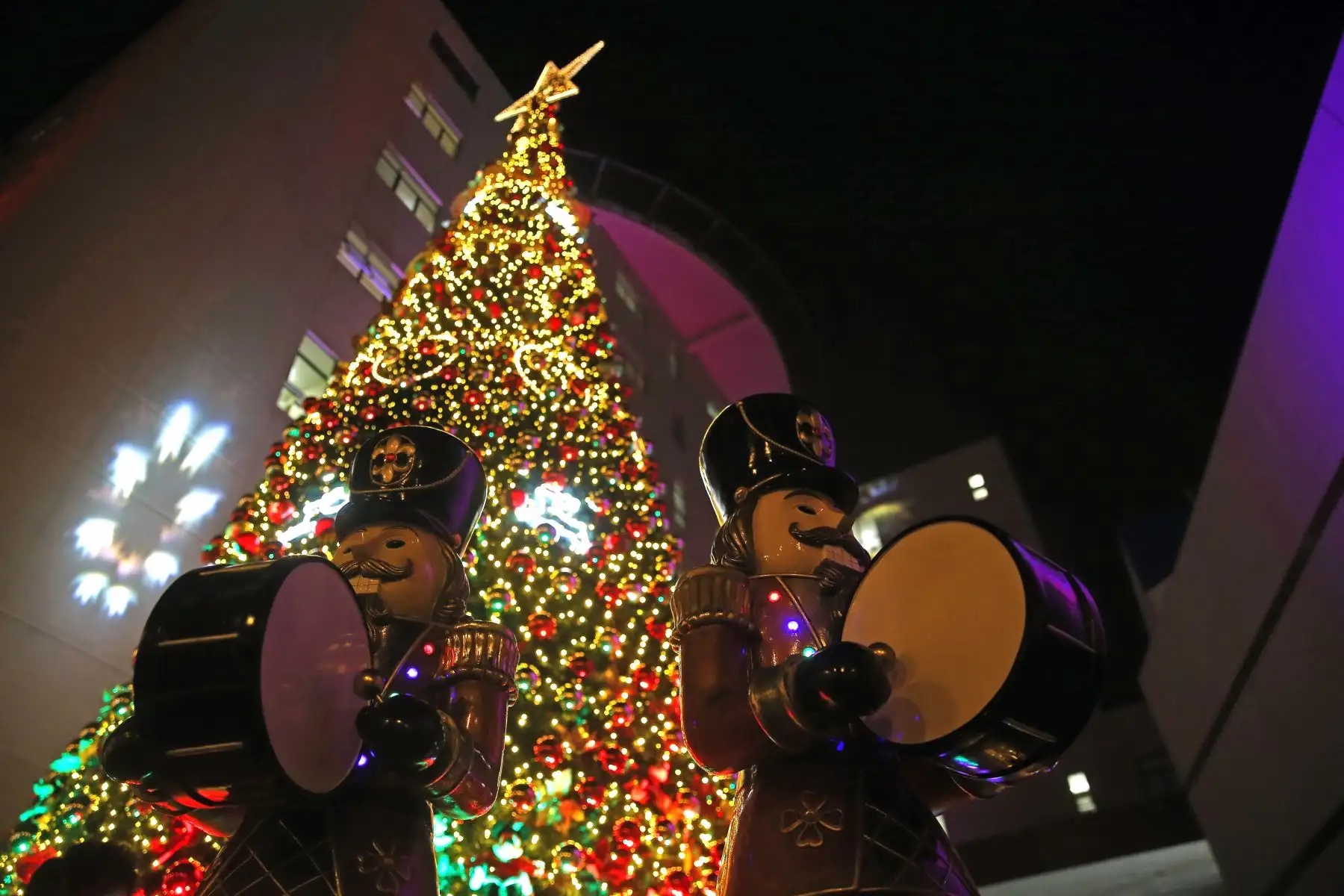 Instituto Nacional de Salud del Niño San Borja, realiza
celebración  navideña para niños y niñas, que lucharon contra  la pandemia. En acto festivo   prendieron  el árbol navideño y enviaron un mensaje de esperanza.
Foto: ANDINA/Vidal Tarqui