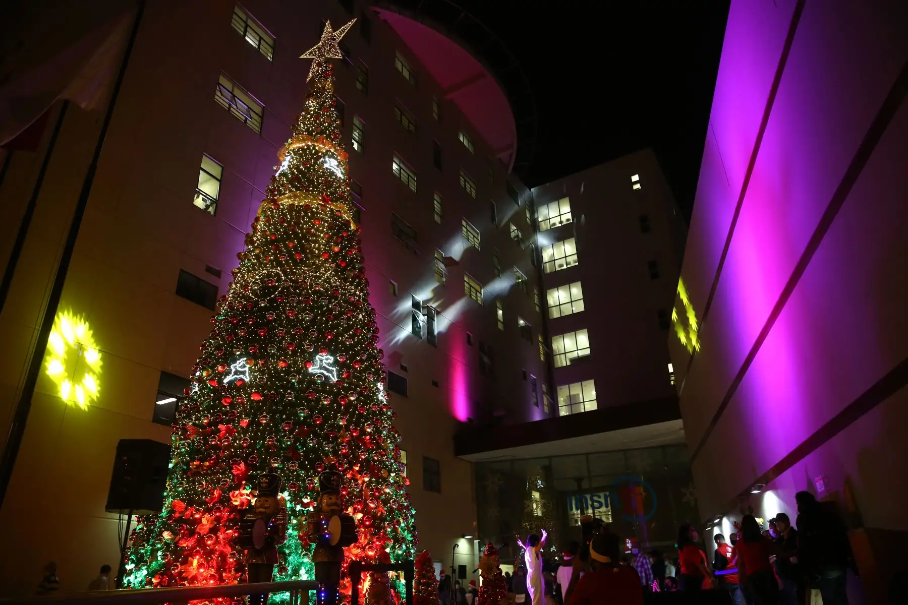Instituto Nacional de Salud del Niño San Borja, realiza
celebración  navideña para niños y niñas, que lucharon contra  la pandemia. En acto festivo   prendieron  el árbol navideño y enviaron un mensaje de esperanza.
Foto: ANDINA/Vidal Tarqui