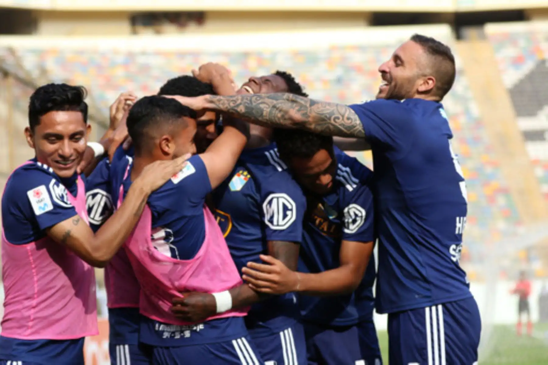Sporting Cristal ganó 4 a 1 con a Ayacucho FC, en partido decisivo de la segunda semifinal para instalarse en la gran final de la Liga 1 en el estadio Monumental de Ate. Foto: ANDINA/Liga 1 Movistar.