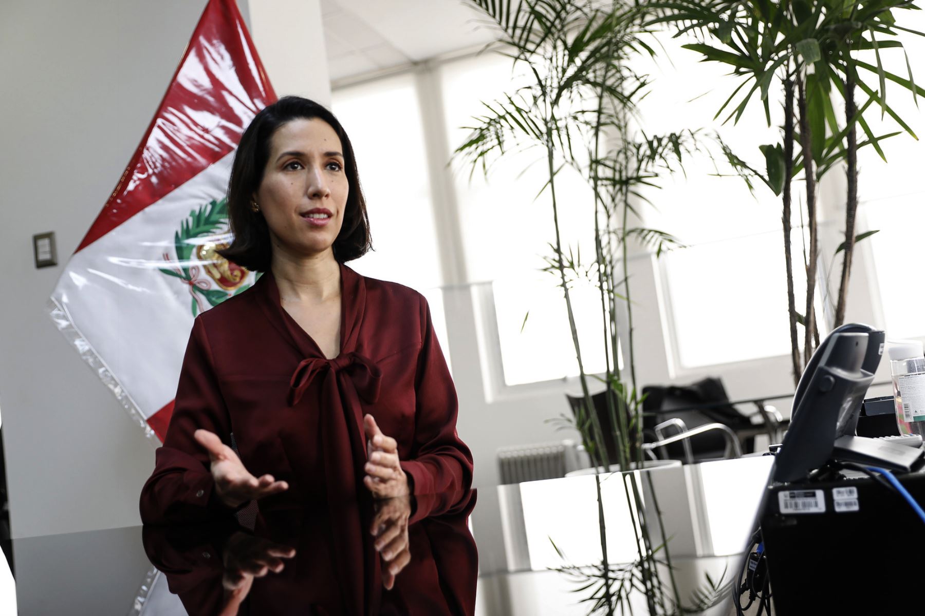 Ministra de Comercio Exterior y Turismo, Claudia Cornejo. ANDINA/Difusión