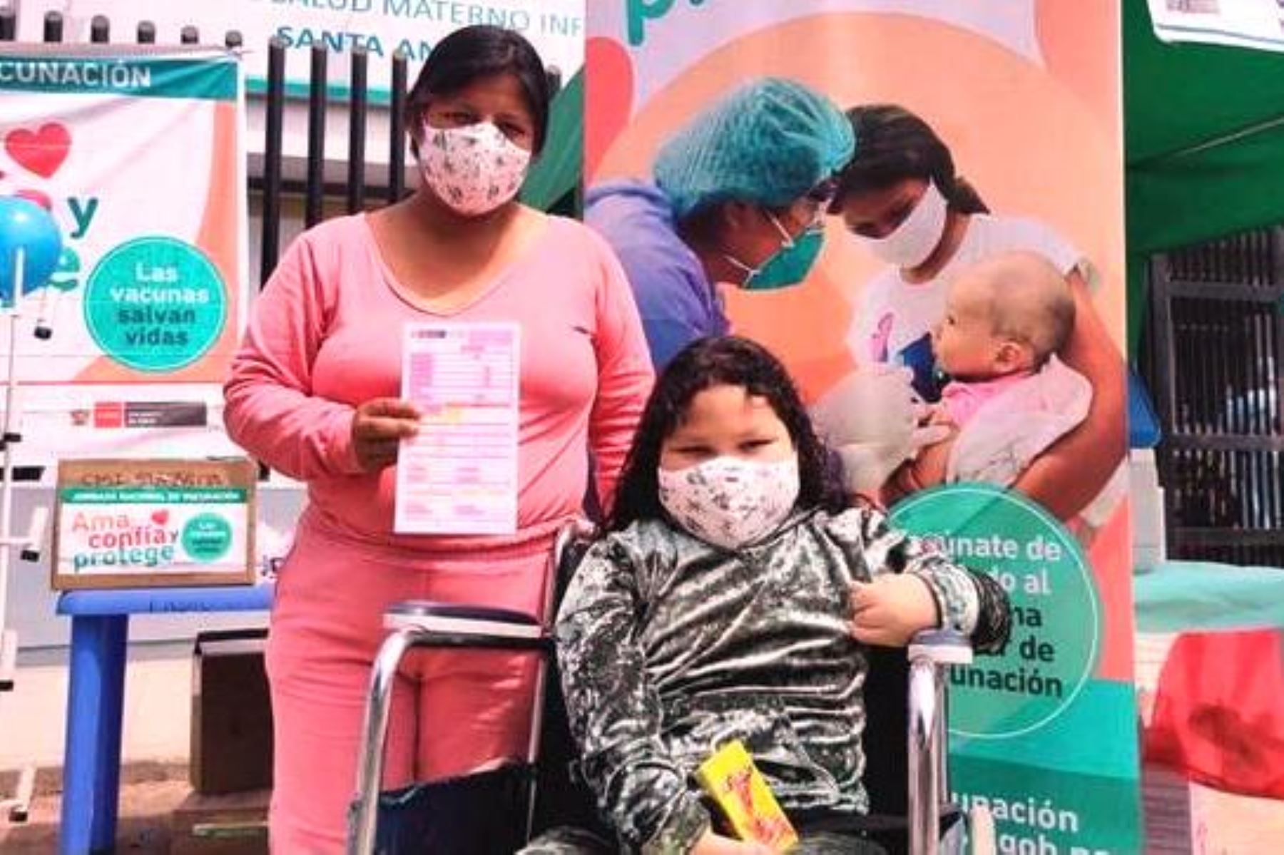 Minsa: niños con habilidades especiales fueron protegidos en Jornada Nacional de Vacunación. Foto: ANDINA/Difusión.