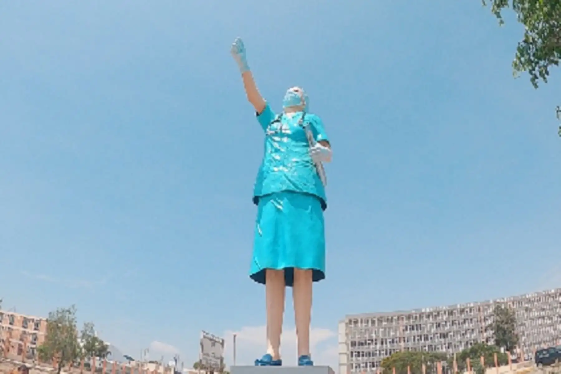 Es el monumento en honor a enfermeras más grande del país y del mundo.