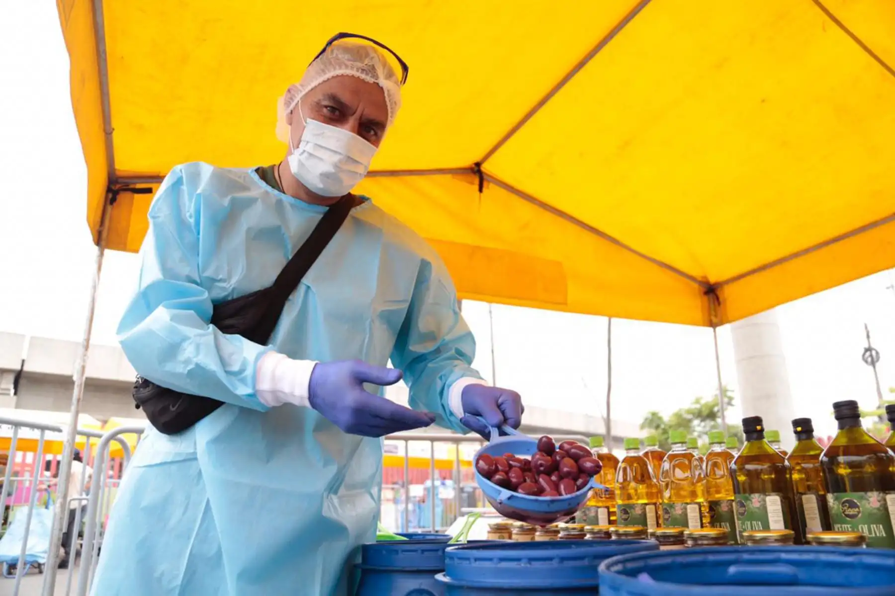 El viceministro del Ministerio de Desarrollo Agrario y Riego, Mercado de la Chacra  a la olla  seguridad alimentaria del País, y  pequeños productores agropecuarios y empresariado agrícola participaron en Rueda de Negocios realizada en mercado itinerante.
Foto: ANDINA/Difusión