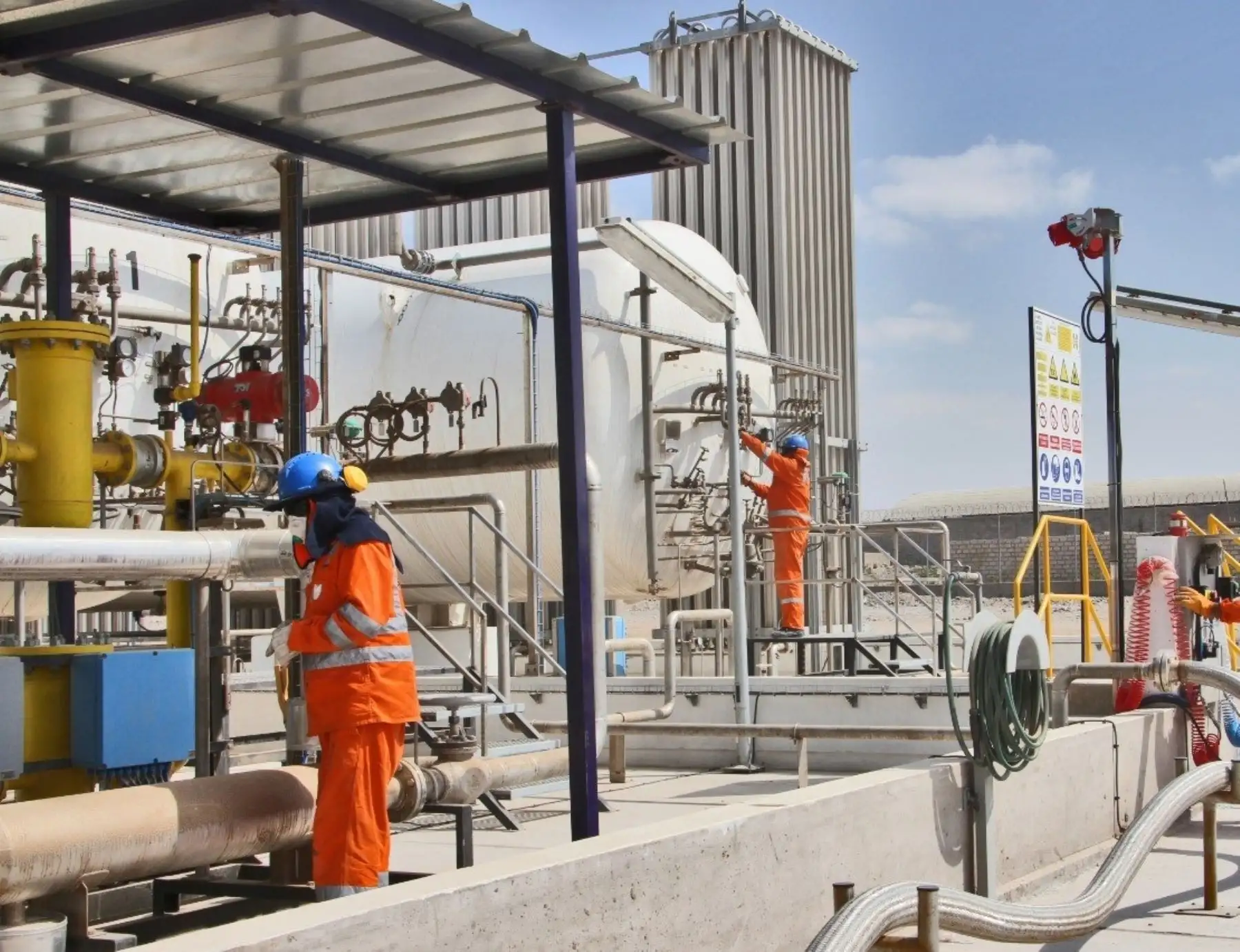 Petroperú cumple un mes administrando el servicio de gas natural en cuatro ciudades del sur de Perú. ANDINA/Difusión