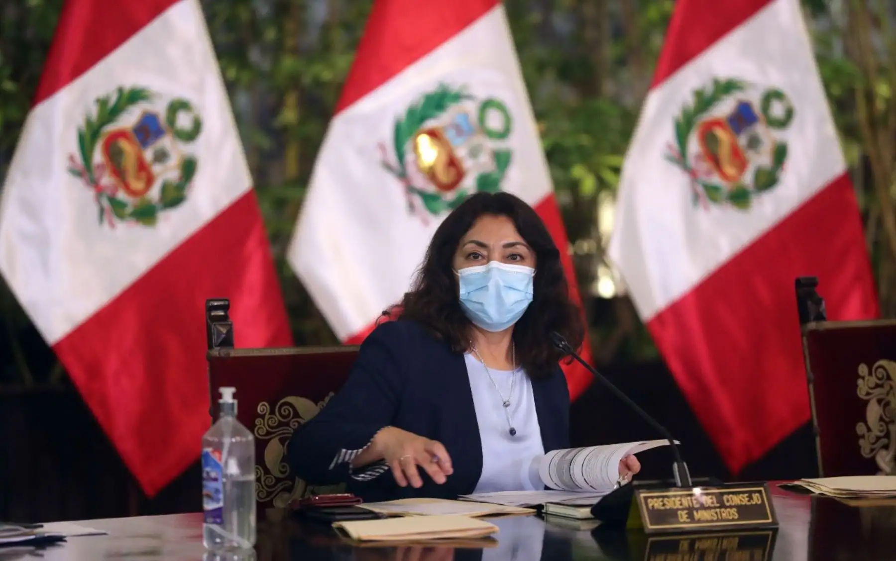 El presidente Francisco Sagasti lidera, junto a la titular de la PCM, una nueva sesión del Consejo de Ministros en Palacio de Gobierno. Foto: ANDINA/Prensa Presidencia