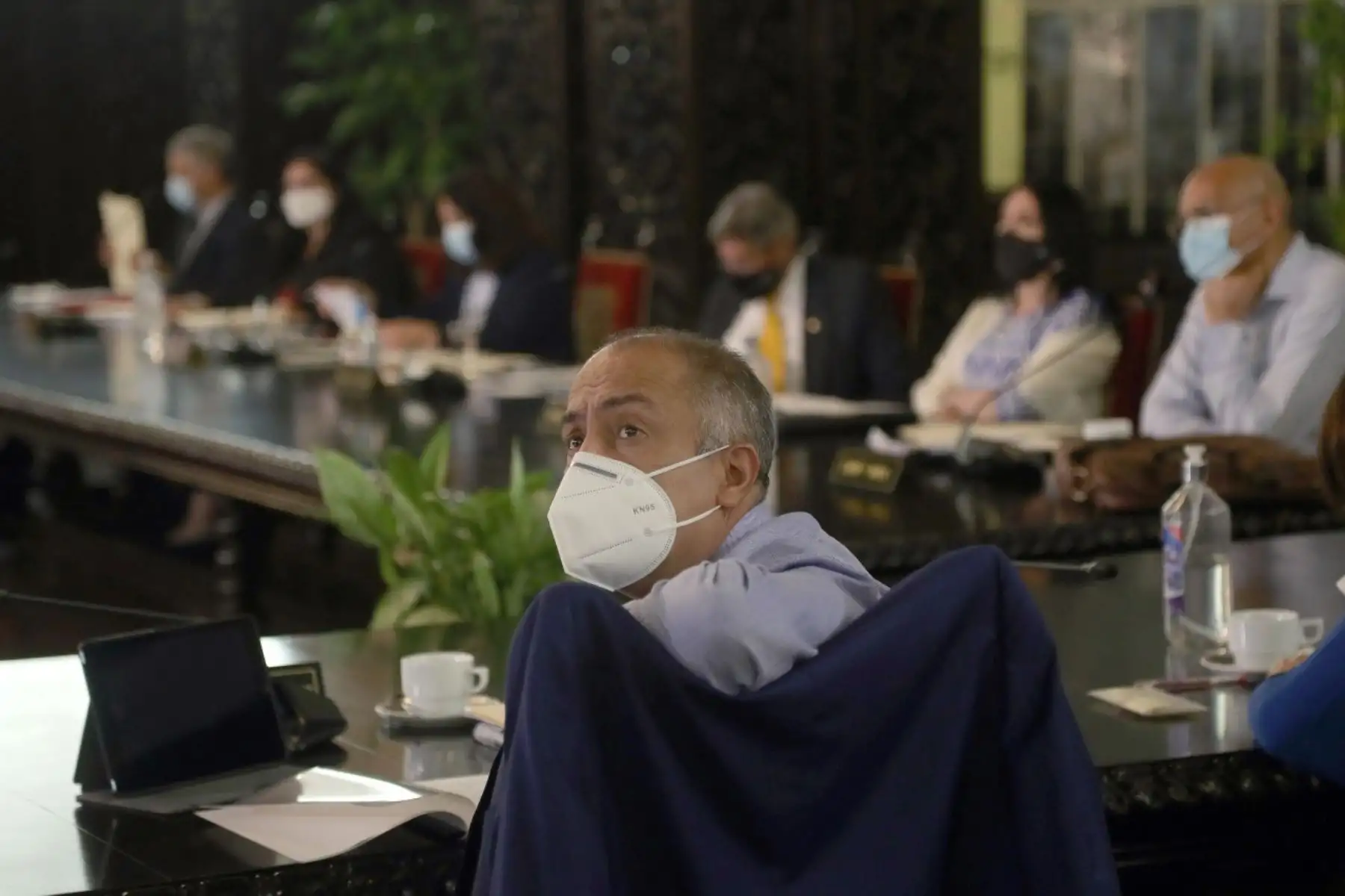 El presidente Francisco Sagasti lidera, junto a la titular de la PCM, una nueva sesión del Consejo de Ministros en Palacio de Gobierno. Foto: ANDINA/Prensa Presidencia