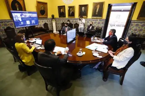 ANDINA/Difusión La canciller Elizabeth Astete y el ministro de Cultura, Alejandro Neyra, presidieron la reunión del Foro de Antiguas Civilizaciones.
