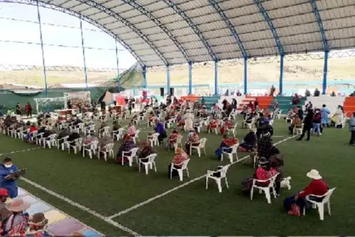 En la inauguración se entregó, además, el acta del acuerdo para la reactivación de Saberes Productivos en el distrito de Kunturkanki