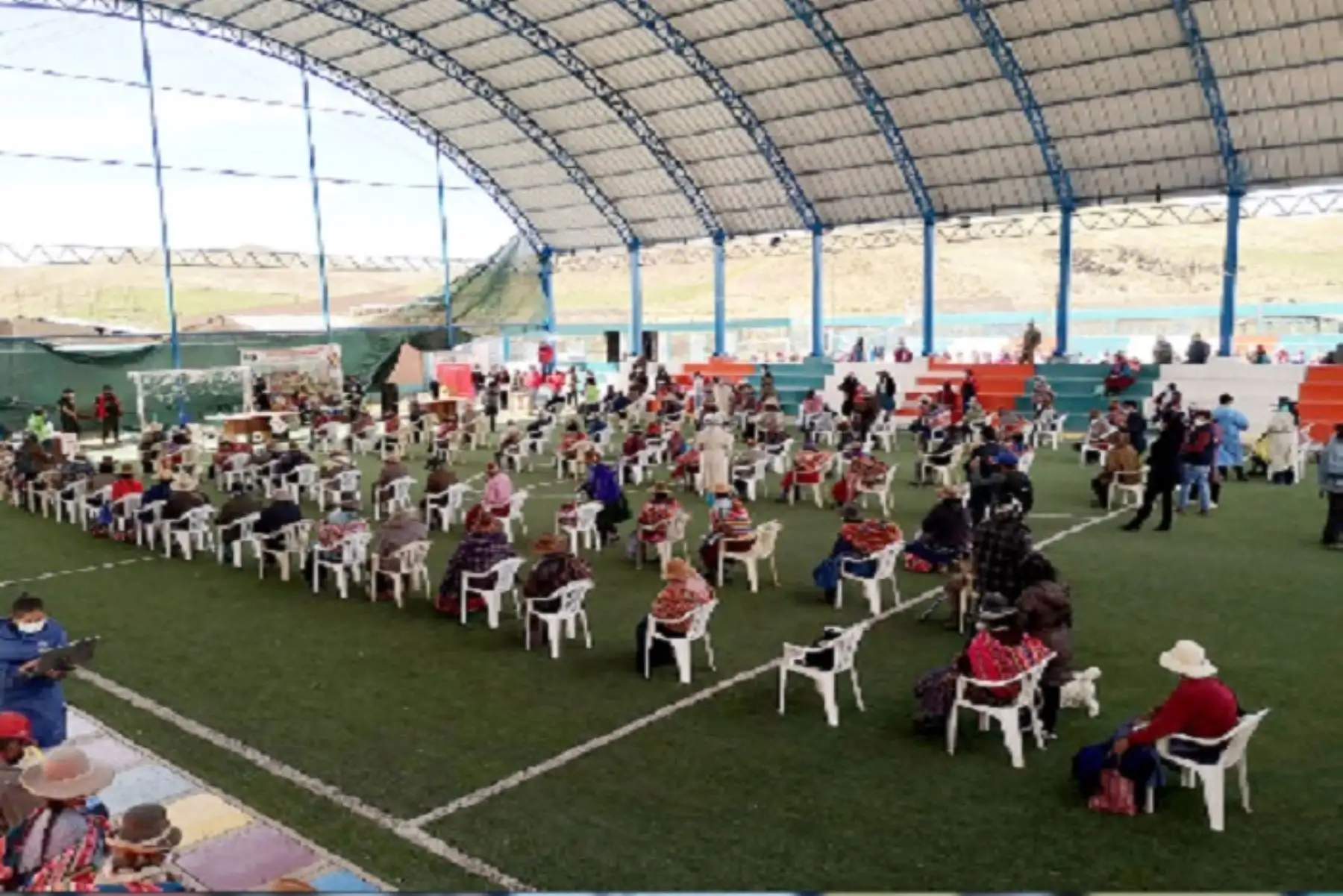 En la inauguración se entregó, además, el acta del acuerdo para la reactivación de Saberes Productivos en el distrito de Kunturkanki