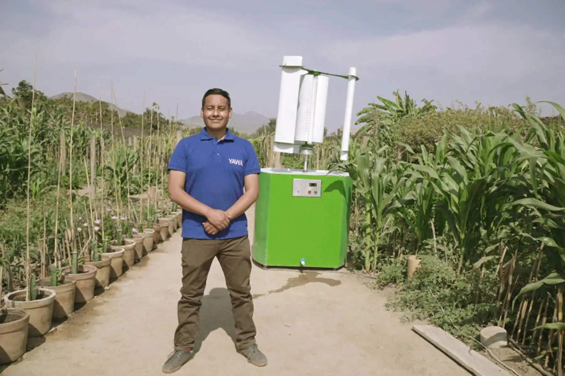 Por América Latina y el Caribe el ganador fue el peruano Max Hidalgo Quinto (30 años), fundador de Yawa, proyecto que busca generar agua potable mediante una tecnología sostenible. (Foto: UNEP)
