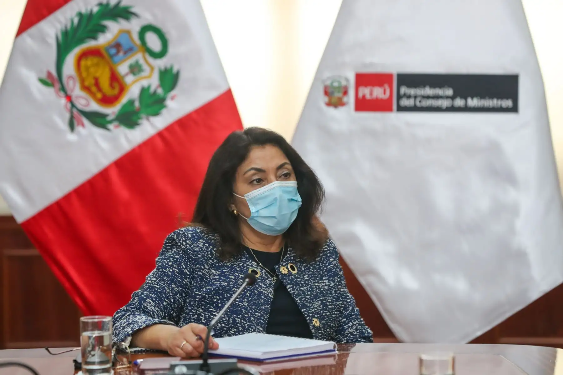 La presidenta del Consejo de Ministros, Violeta Bermúdez se reunió con el gobernador regional de Ayacucho, Carlos Alberto Rúa Carbajal.
Foto:PCM