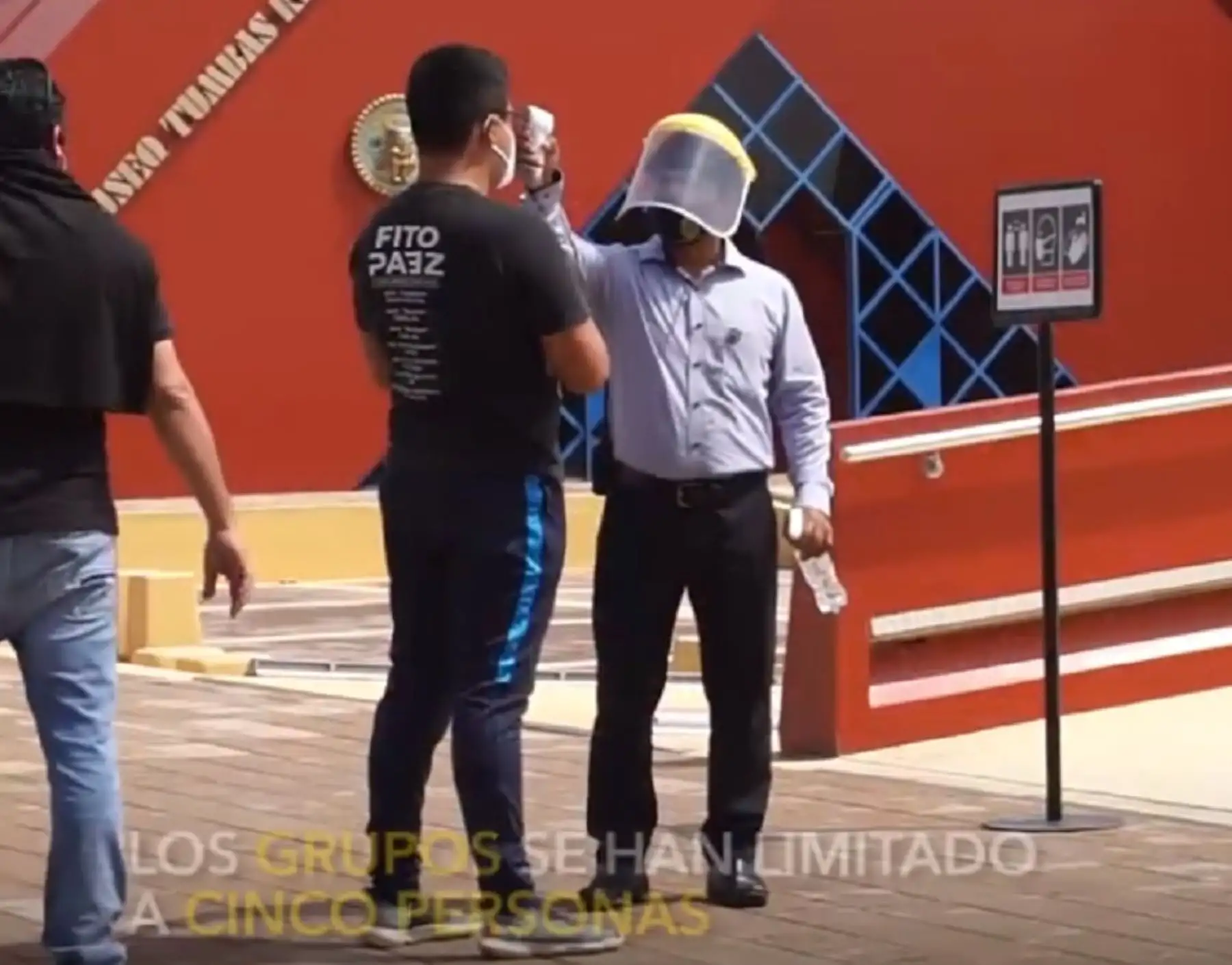 El protocolo sanitario para el ingreso de visitantes al Museo Tumbas Reales de Sipán considera la toma del control de temperatura corporal.