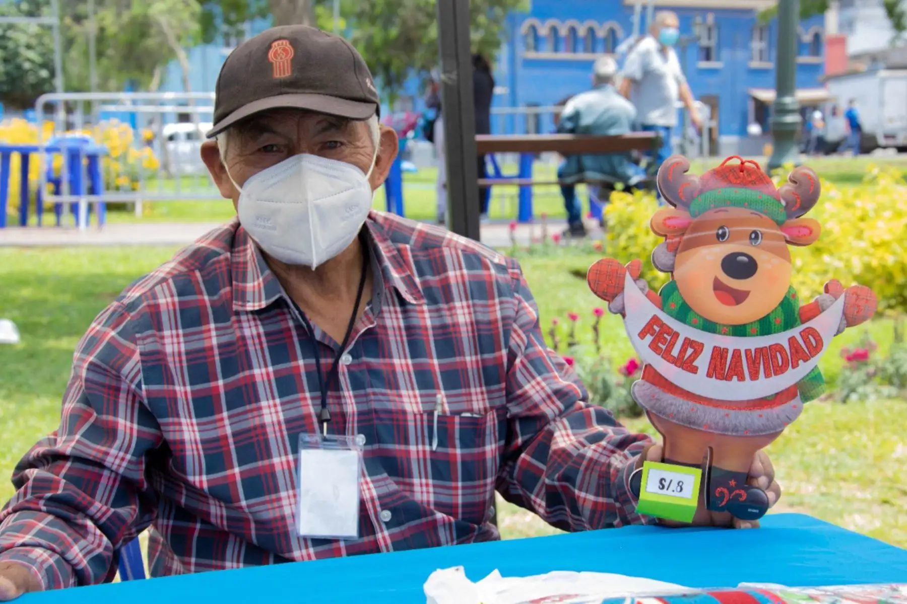 Reubicación de ambulantes (adultos mayores y personas con discapacidad) en ferias navideñas. 
Foto:ANDINA/Difusión
