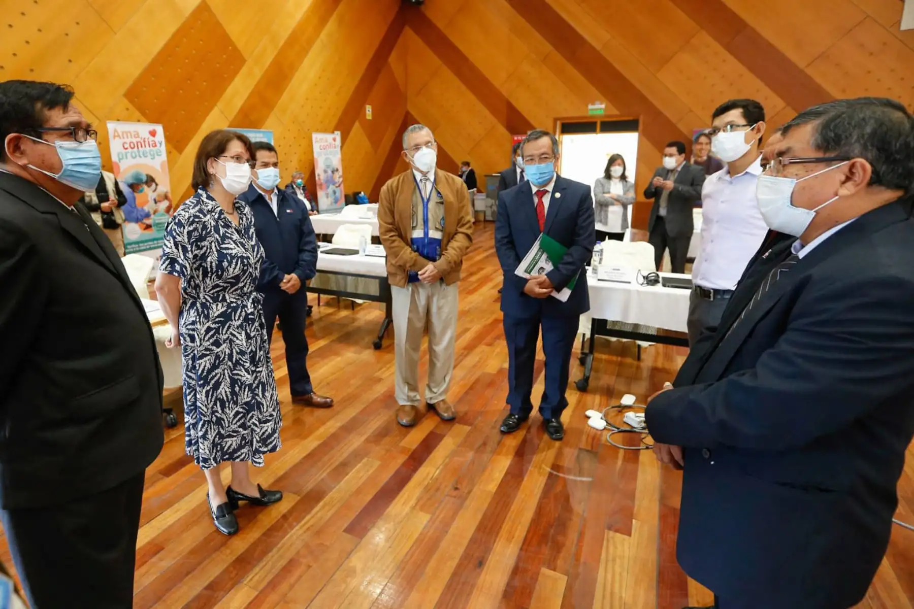 Ministra Pilar Mazzetti participa en la cuarta jornada de la Reunión de la Comisión Intergubernamental de Salud con los gobernadores regionales y directores de salud de las regiones del oriente de nuestro país. Foto: ANDINA/Minsa