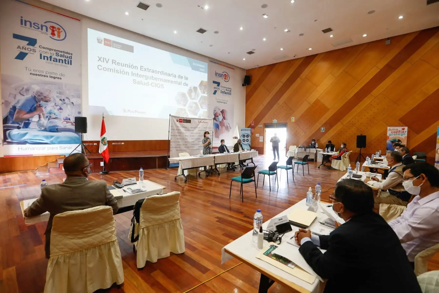 Ministra Pilar Mazzetti participa en la cuarta jornada de la Reunión de la Comisión Intergubernamental de Salud con los gobernadores regionales y directores de salud de las regiones del oriente de nuestro país. Foto: ANDINA/Minsa