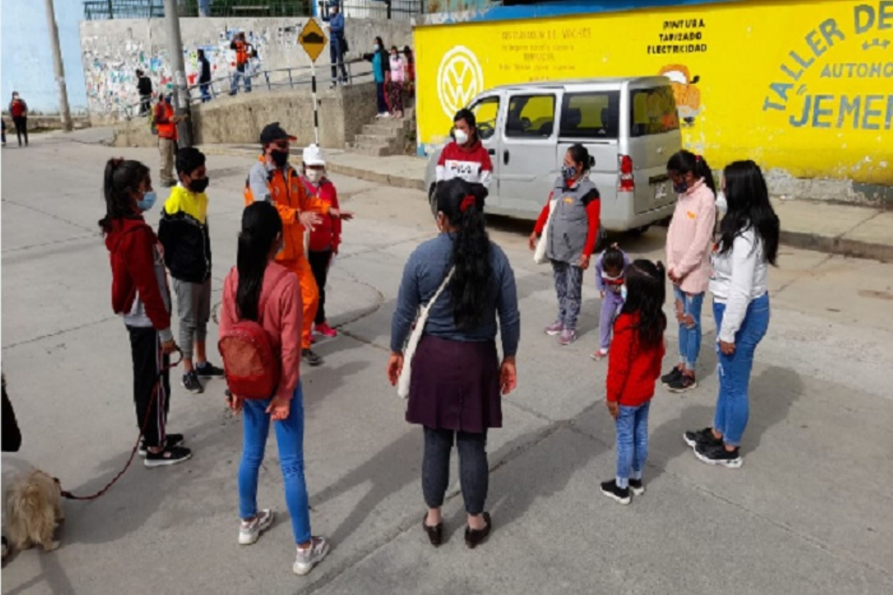 Huaraz: comunidad San José de Auqui participó de simulacro de aluvión