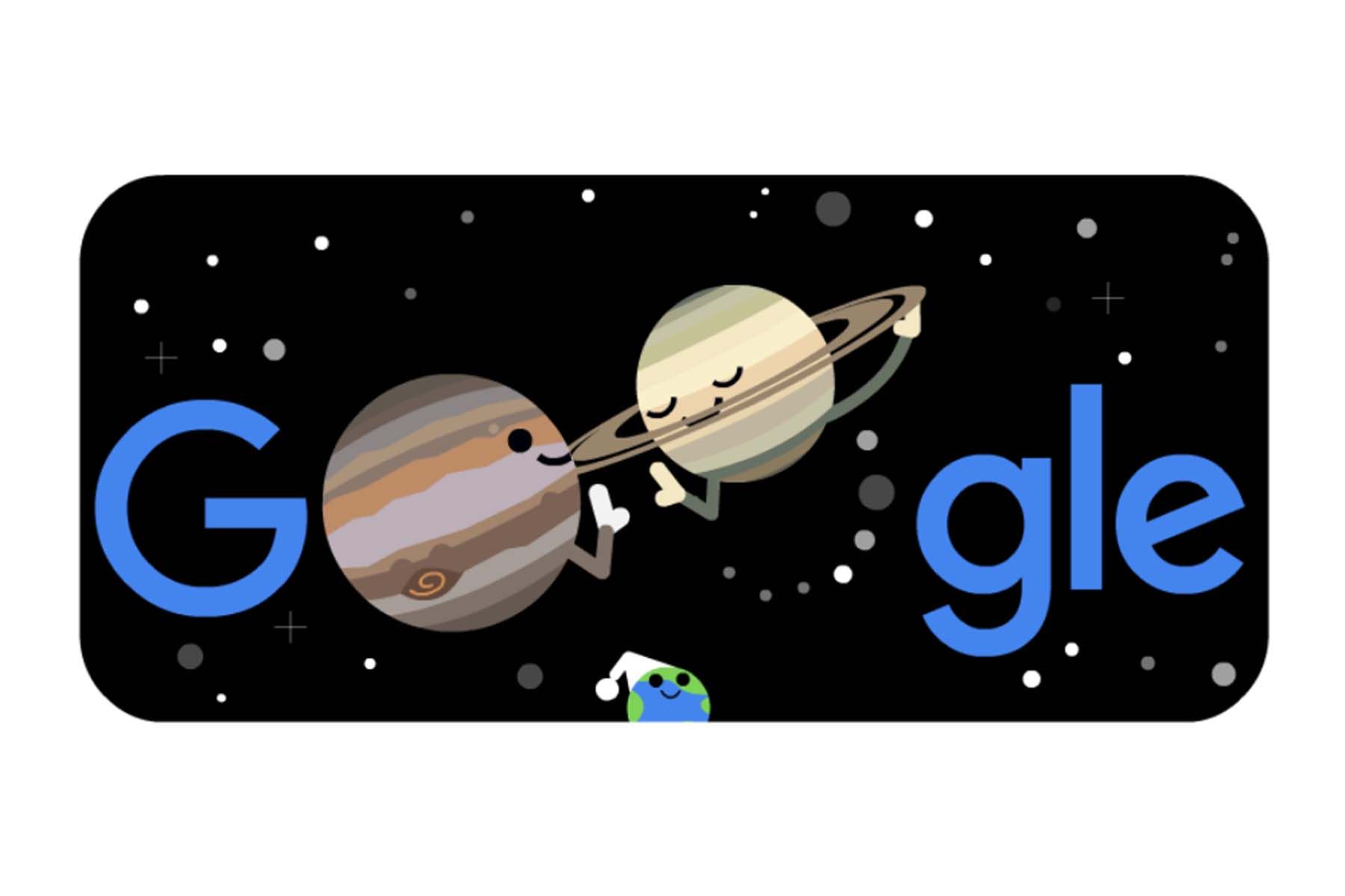 El doodle de Google -que tuvo la colaboración de la NASA- está visible en Perú y la mayoría de países de Sudamérica.