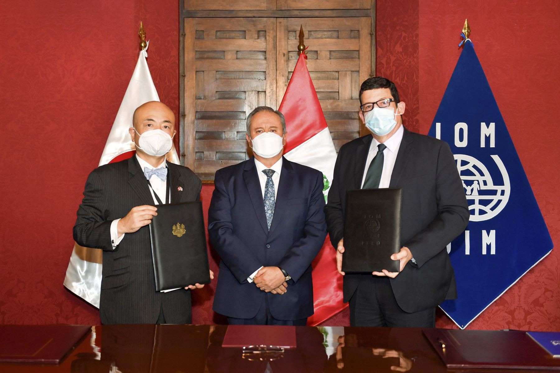 Japón y la OIM firman canje de notas para la implementación de un proyecto de asistencia a las comunidades de acogida Venezolanas.