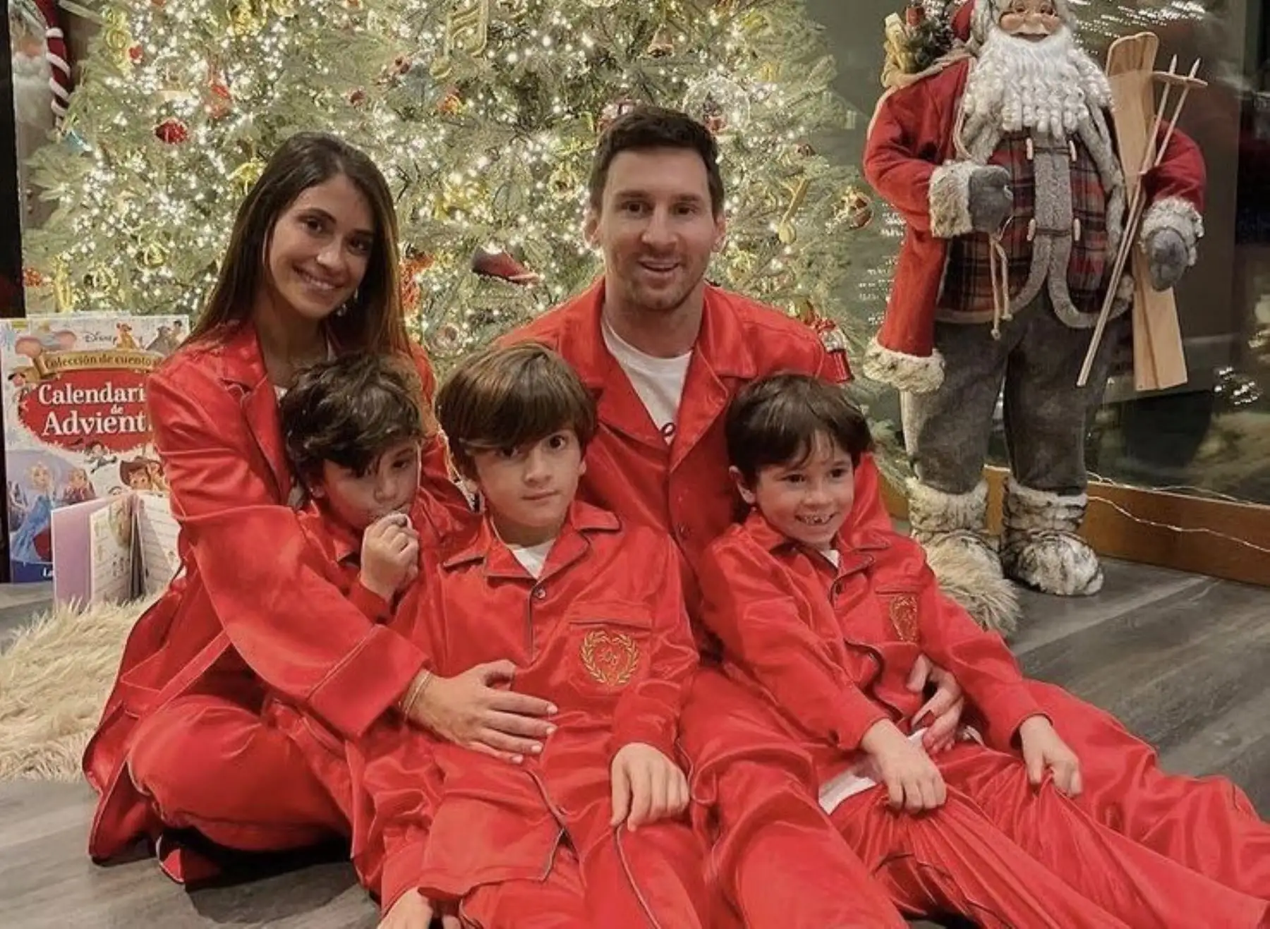 Messi con su familia